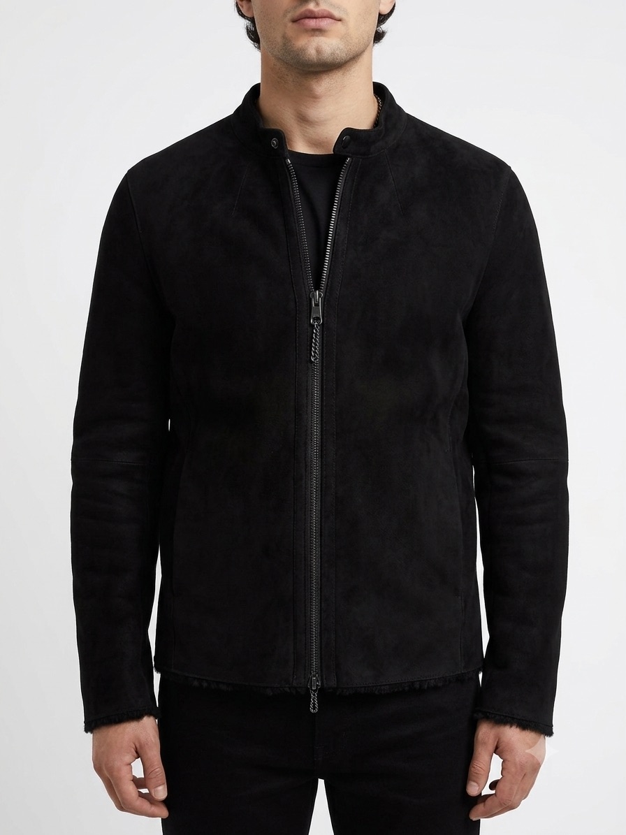 Rag & Bone Men's Black 100% Turkish Shearling Leather Jacket Size L